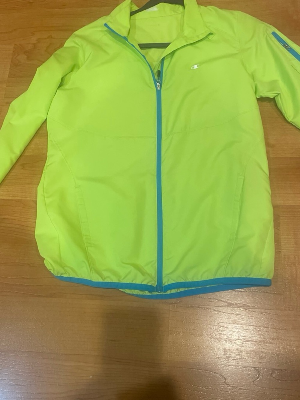 Champion Women’s Neon Lime Windbreaker Jacket